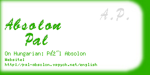 absolon pal business card